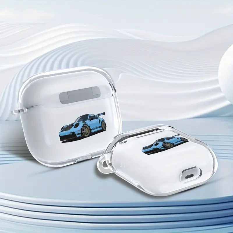 Sports Equipment Cabinet - クールなスポーツカー型イヤホンケース AirPods 第4世代/第3世代/Pro 3対応 ソフト透明カバー AirPods