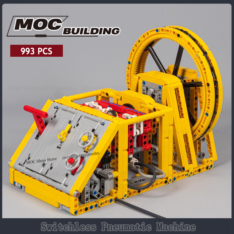 Sports Equipment Factory - MOC-GBCビルディングブロックモジュール、スイッチレス空気圧機械、DIY技術レンガ、創造的なおもちゃの組み立て、ギフトコレクションの表示