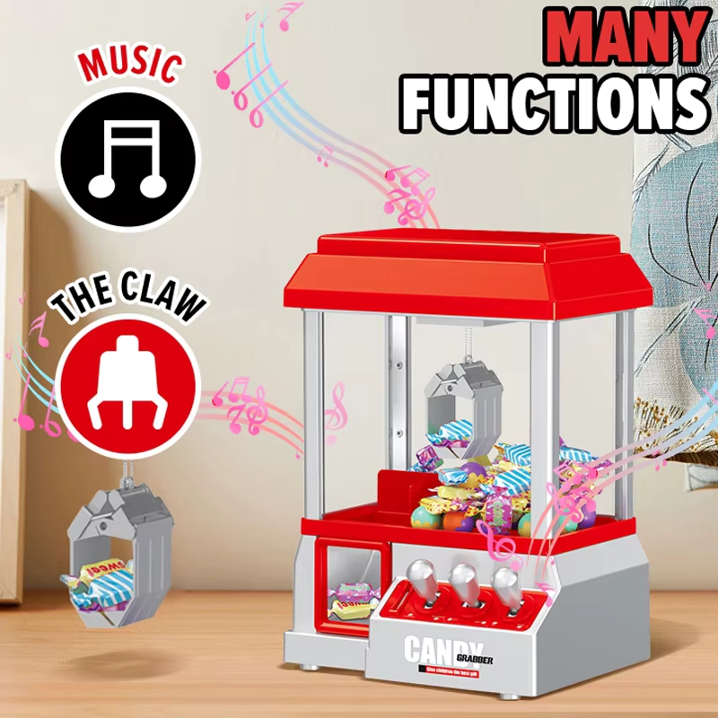 Sports Equipment Factory - 電子クレーンゲーム キャンディアーケードゲーム おもちゃ ミニクレーンゲーム 音楽と光 グラバーキャッチドール