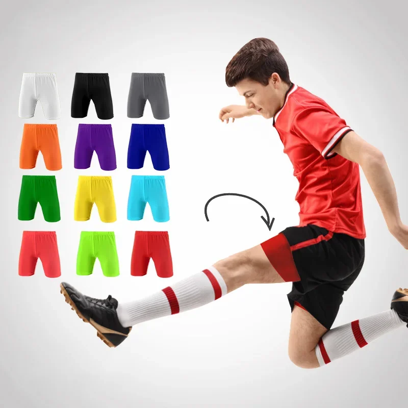 Sports Equipment For Boys - 夏子供少年カプリランニングタイツパンツ子供バスケットボールサッカーサッカーフィットネス運動スポーツクロップドレギンスショーツ 40