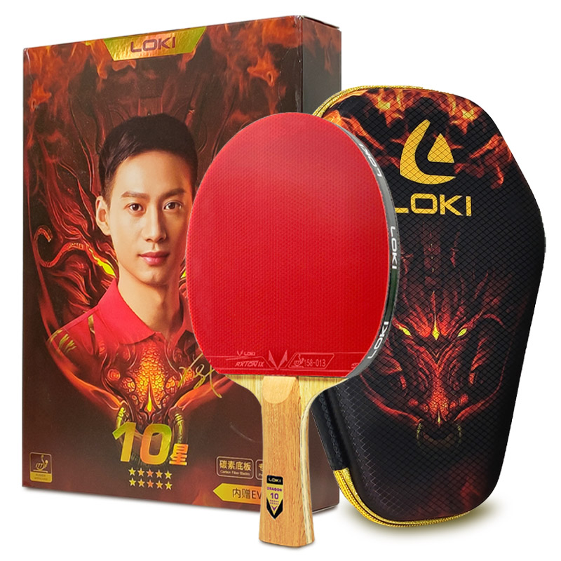 Badminton Racket Carbon - オリジナル LOKI 卓球ラケットドラゴンシリーズピンポンラケットパドルバットプロフェッショナル 6/7/8/9/10 スターすべてのレベルのプレーヤー