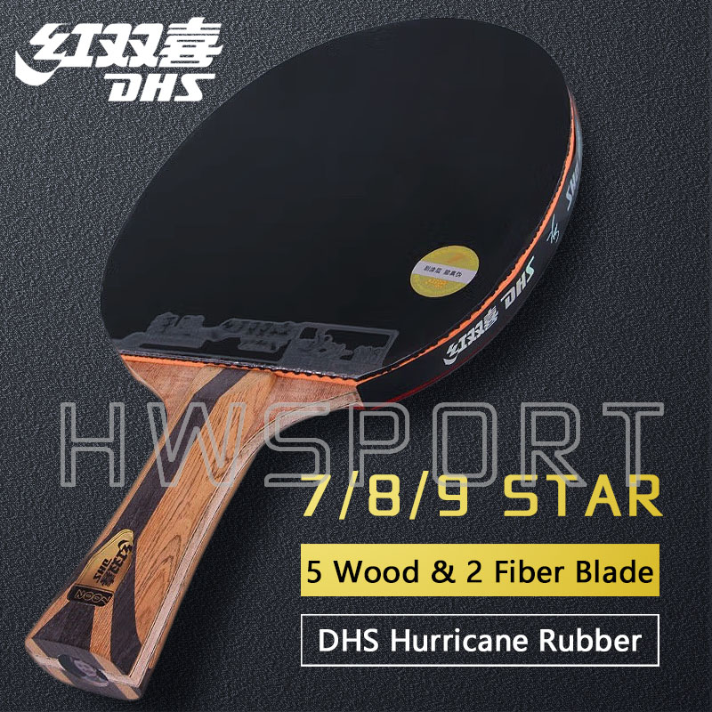 Badminton Racket Carbon - オリジナル DHS 7 スター卓球ラケット攻撃的 8 スター