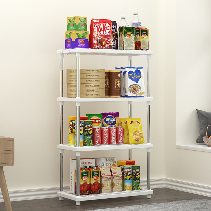 4層多機能収納ラック、バスルーム、リビングルーム整理ラック、 - Sports Equipment Cabinet のレビューと価格