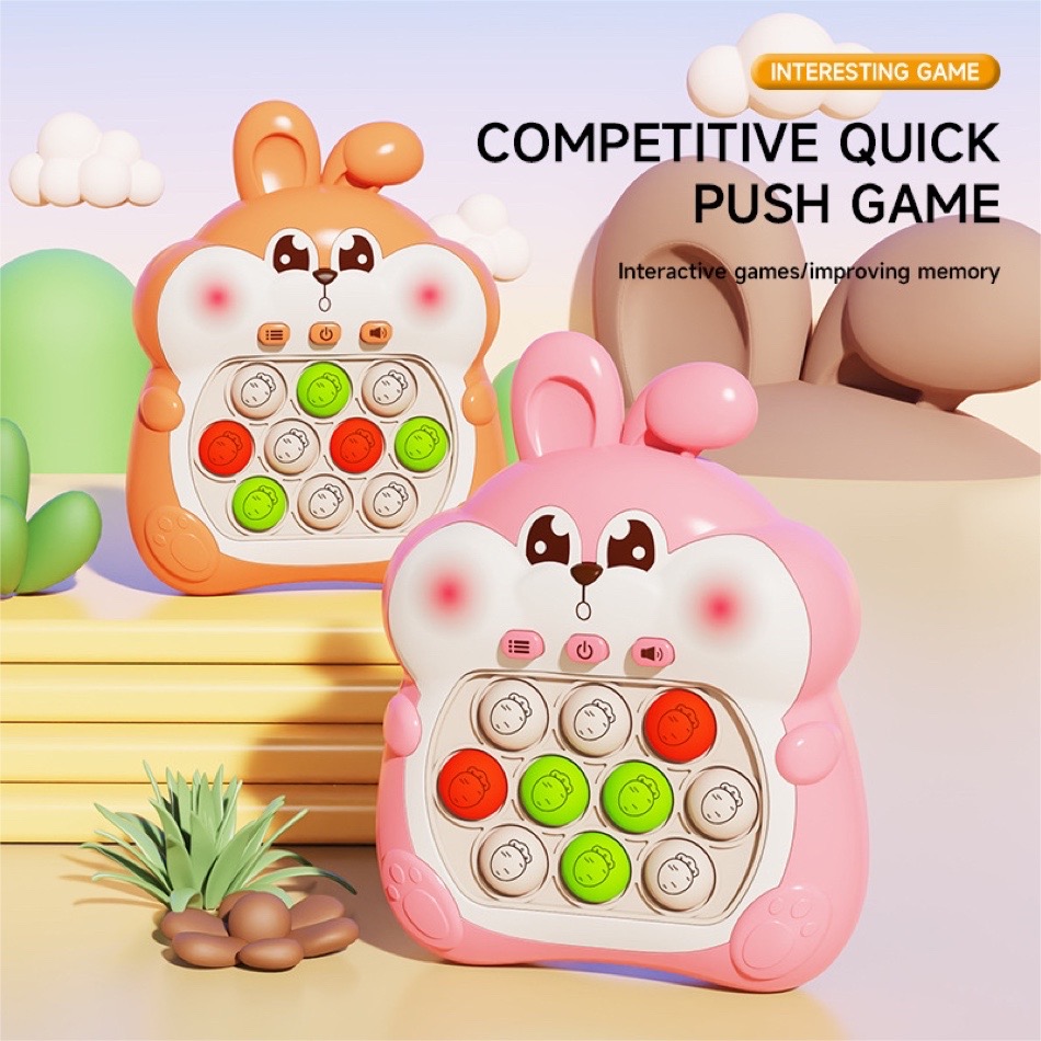 ポップクイックプッシュバブルゲーム機子供漫画楽しいモグラたた - Sports Equipment Factory のレビューと価格