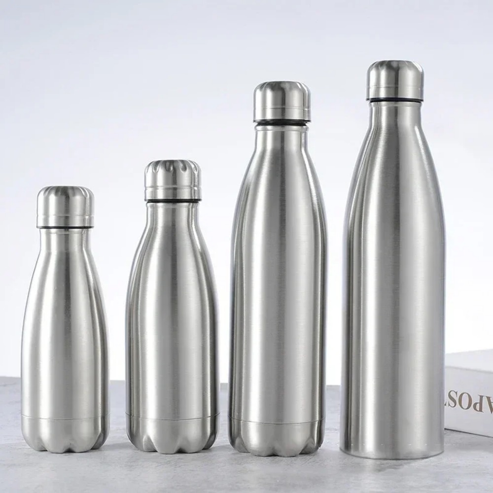 500/1000ml ステンレス製ウォーターボトル ポータブ - Sports Equipment In School のレビューと価格