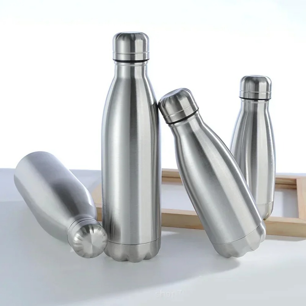 500/1000ml ステンレス製ウォーターボトル ポータブ - Sports Equipment In School のレビューと価格