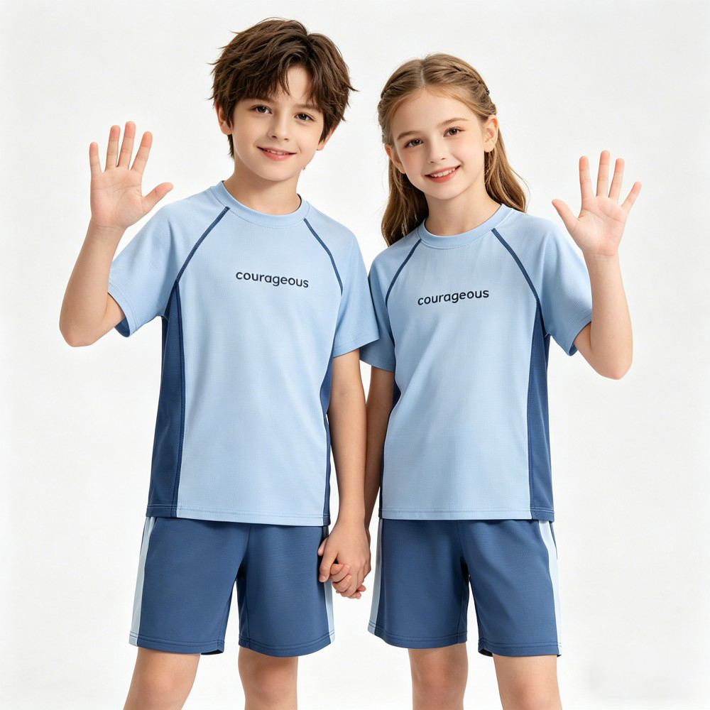 男の子女の子夏アイスシルククールスポーツスーツ速乾性通気性T - Sports Equipment For Boys のレビューと価格