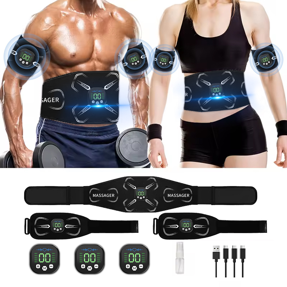 EMS 筋肉刺激装置腹部トレーナー腹筋トナー腕腹脚エクササイ - Sports Equipment Factory のレビューと価格