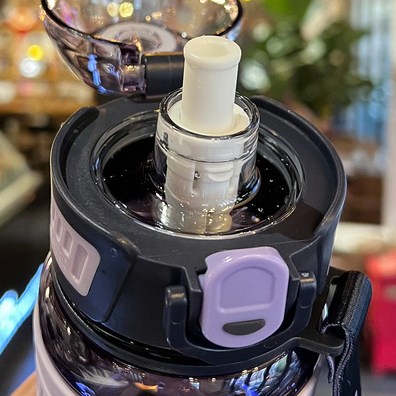旅行用1Lウォーターボトル、スポーツ用プラスチック製ウォータ - Sports Equipment In School のレビューと価格